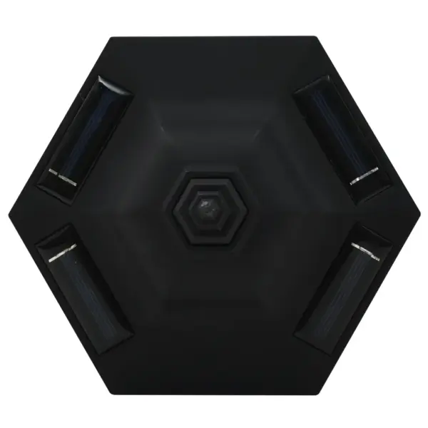 Päikesepatareiga LED-aiavalgustid, 6 tk, must, IP44, 73 cm – 8