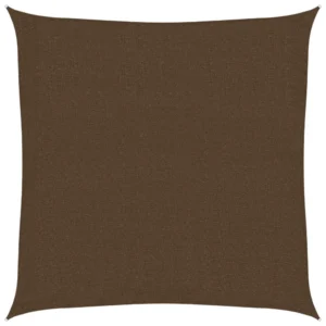 Ruudukujuline päikesepuri 3 x 3 m, pruun HDPE 160 g/m²