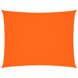 Veekindel ristkülikukujuline päikesepuri oxford-kangast, oranž, 6 x 7 m