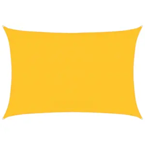 Ristkülikukujuline päikesepuri HDPE 160 g/m², kollane, 3,5 x 5 m