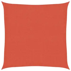 Päikesepuri HDPE, terrakota, kandiline, 3,6 x 3,6 m, 160 g/m²