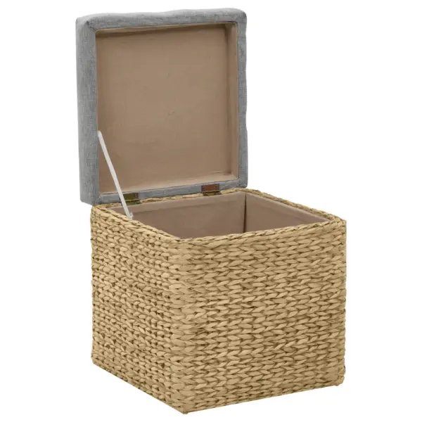 Panipaigaga otomanikomplekt hallide patjadega, mererohi, 2 tk, suurim 43 x 43 x 44 cm – 8