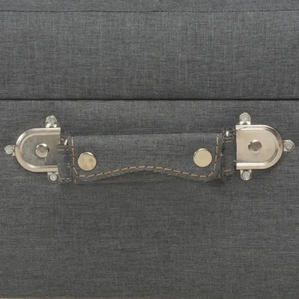 3-osaline panipaigaga tumbakomplekt, tumehall polüsterkangas, puidust jalad – 8