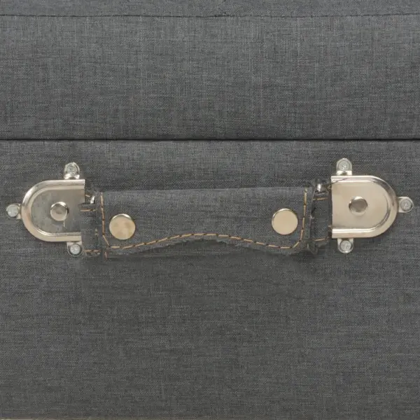 Panipaigaga jalapink, tumehall kangas, puidust jalgadega, 40 x 33 x 33 cm – 7