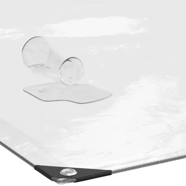 Aasadega PE taimekate, läbipaistev/must, 1 x 10 m – 4