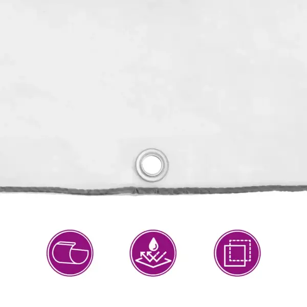 Aasadega PE taimekate, läbipaistev/must, 1 x 10 m – 9