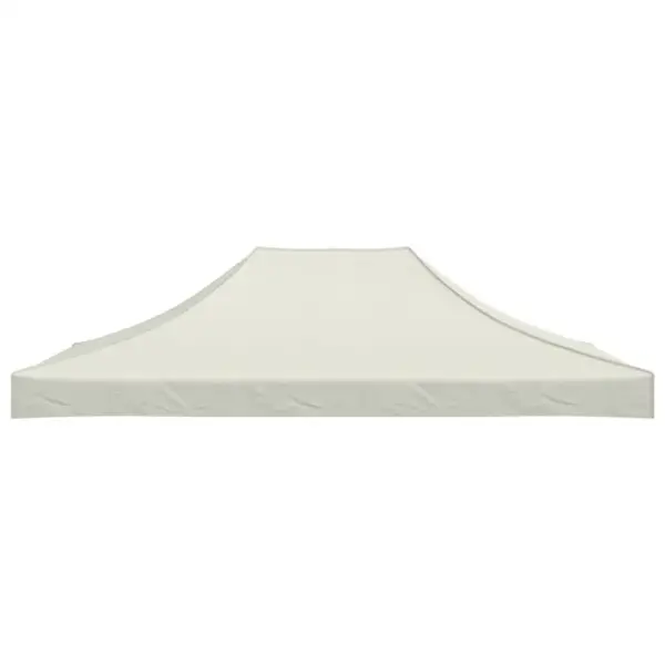 Peotelgi katus 4 x 3 m, kreemjasvalge, 270 g/m², PVC-kattega 600D oxford-kangas – 4