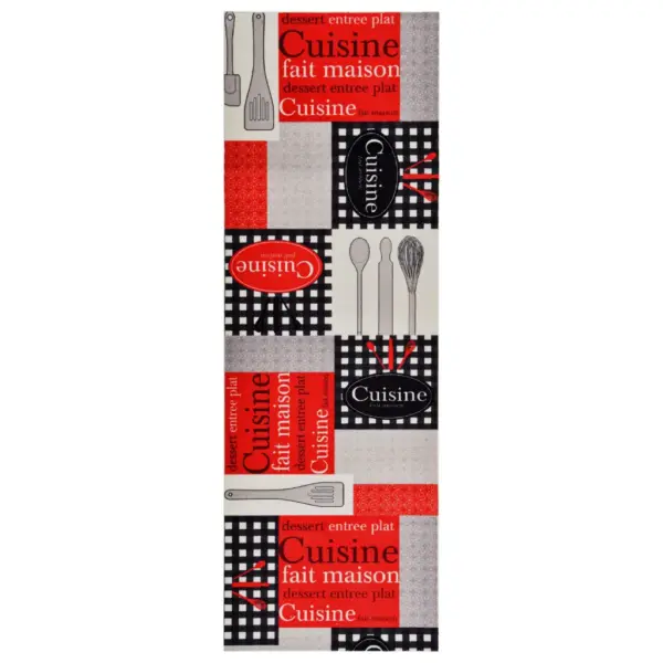 Pestav köögivaip Cuisine-mustriga, mitmevärviline, 60 x 300 cm – 2