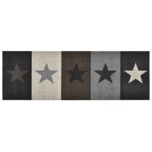 Pestav tähemustriga köögivaip libisemiskindla põhjaga, 45 x 150 cm