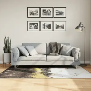 Pestav mitmevärviline vaip libisemisvastase PVC-alusega, 120 x 180 cm