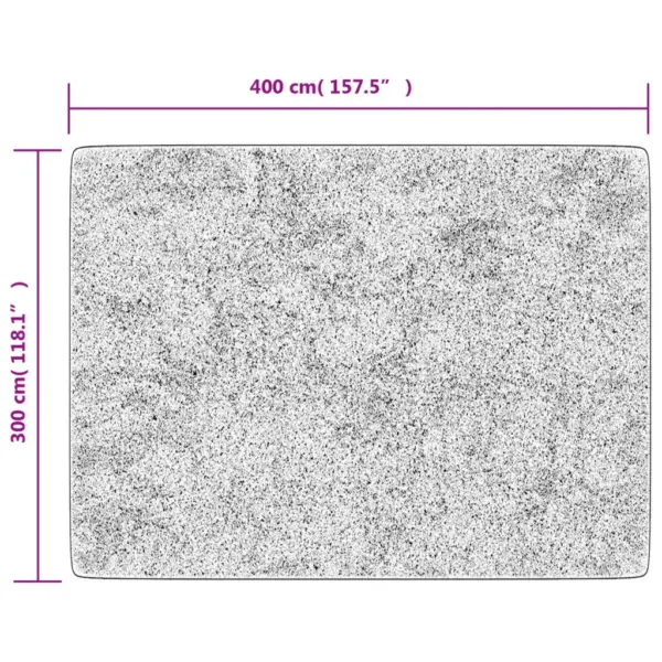 Pestav mitmevärviline vaip libisemisvastase alusega, 400 x 300 cm – 6