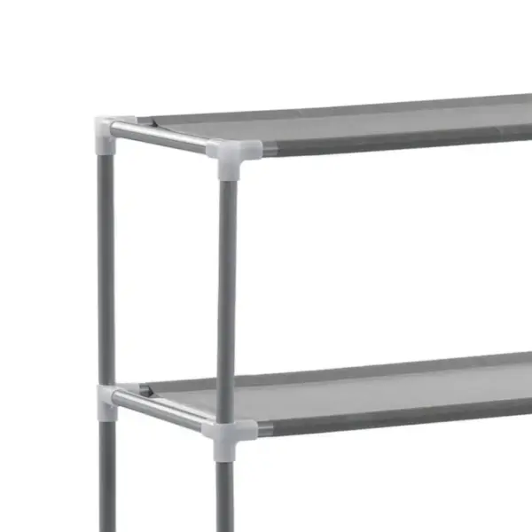 3-astmeline pesumasina kohal hoiuriiul, hõbedane, 69 x 28 x 169 cm – 6