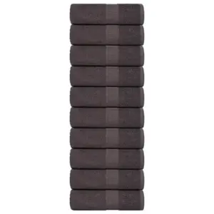 Pesurätikud FROGN, 10 tk, antratsiithall, 30 x 30 cm, 100% puuvill, 360 g/m²