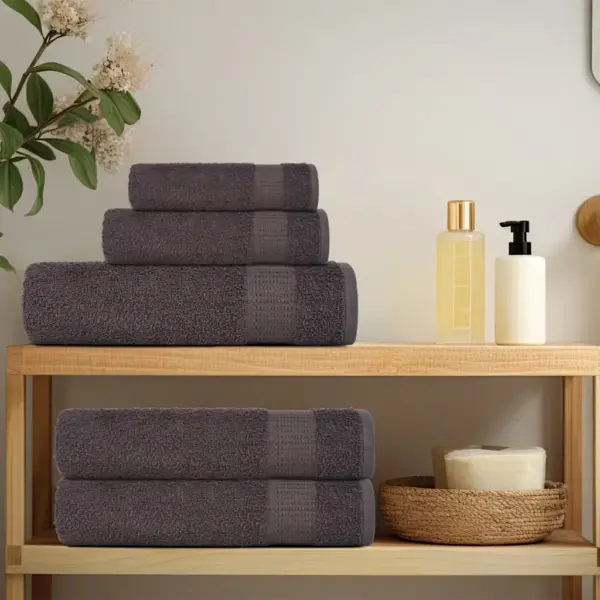 Pesurätikud FROGN, 10 tk, antratsiithall, 30 x 30 cm, 100% puuvill, 360 g/m² - 3