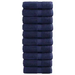 Premium-klassi pesurätikud SOLUND, tumesinine, 10 tk, 30 x 30 cm, 600 g/m²