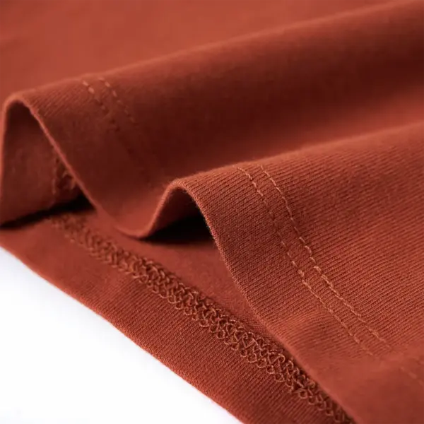 Pikkade varrukatega lastesärk loomakujundusega, konjakipruun, 104 – 6