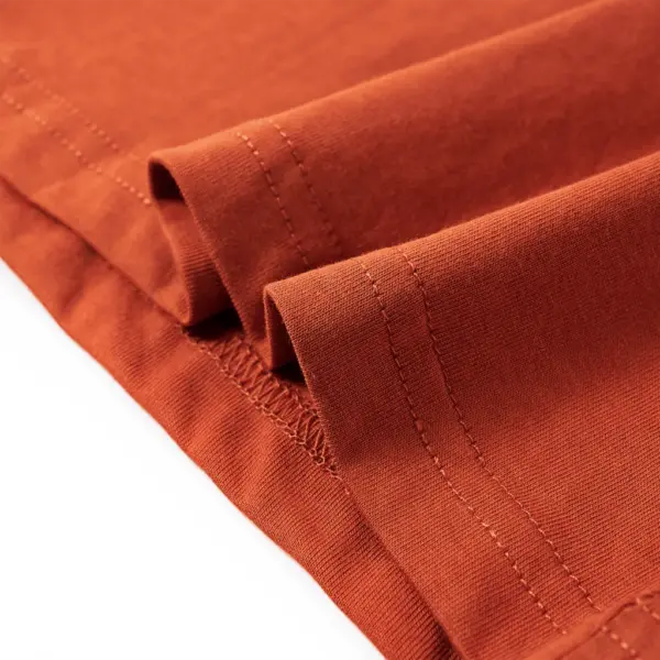 Pikkade varrukatega lastesärk karutrikiga, hele roostepruun, suurus 116 – 6