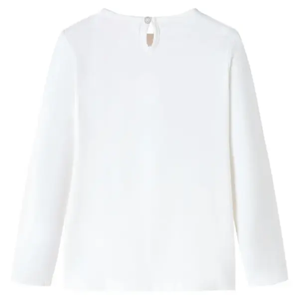 Pikkade varrukatega lastesärk karukujundusega, helebeež, suurus 116 – 2