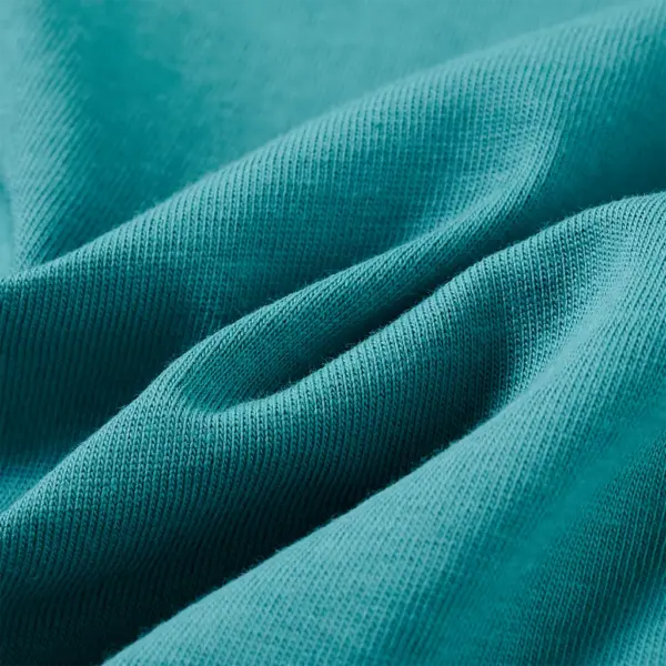 Pikkade varrukatega lastesärk rebasepildiga, rohekas-sinine, 116 – 7