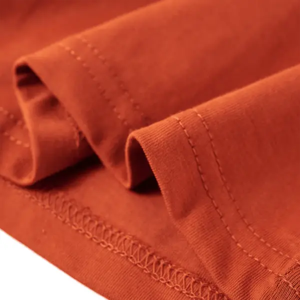 Pikkade varrukatega lastesärk rebasepildiga, hele rooste, 104 – 6