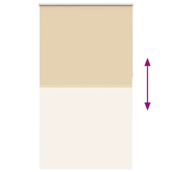 Pimendav ruloo, beež, 140 x 210 cm, 100% polüester, alumiiniumsiiniga, ketiühendusega, paigaldus ka ilma puurimiseta – 5