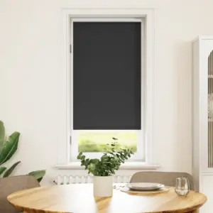 Pimendav rullkardin hõbedase termokattekihiga, must, 40 x 100 cm