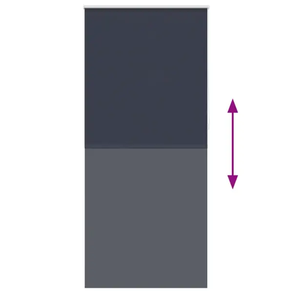 Pimendav termoruloo, meresinine, 100 x 230 cm, 100% polüester, valge tõmbeketiga – 9