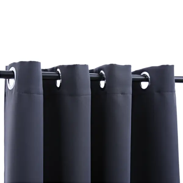 Pimendavad kardinad metallrõngastega, 2 tk, antratsiithall, 140 x 225 cm – 3