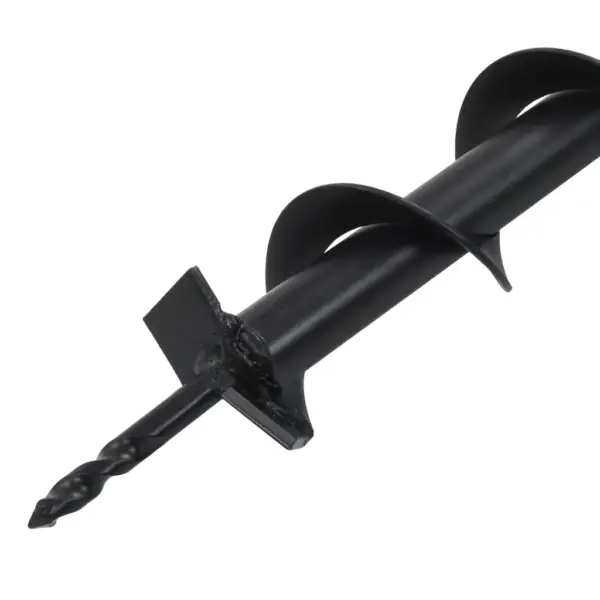 Pinnasepuuri puur aiapostidele, terasest, must, 60 x 800 mm, 20 mm ühendusega – 2