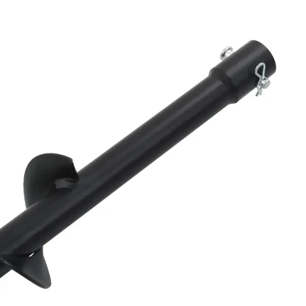 Pinnasepuuri puur aiapostidele, terasest, must, 60 x 800 mm, 20 mm ühendusega – 3