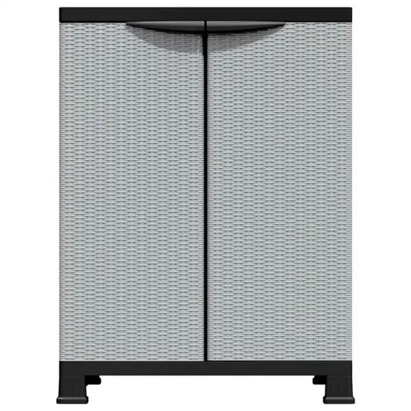 Hall plastist hoiukapp rotangimustriga, 68 x 39 x 92 cm – 3