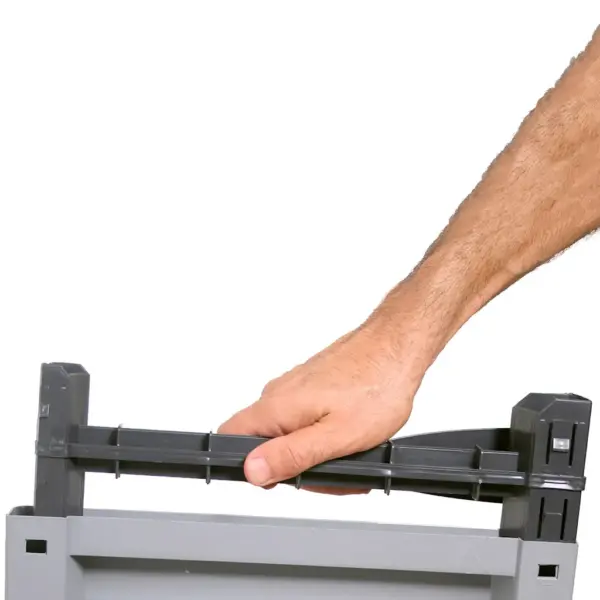 Hall plastist hoiukapp rotangimustriga, 68 x 39 x 92 cm – 7