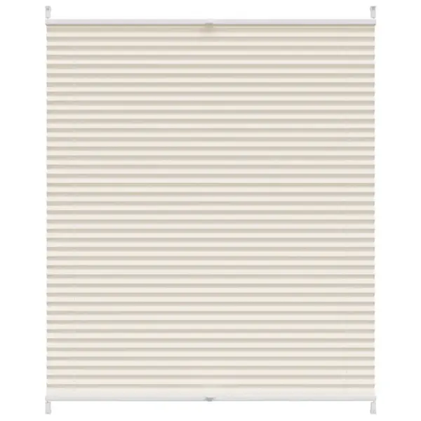 Plisseekardin kreemjas, 110 x 150 cm, kreppkangas, klambritega – 2