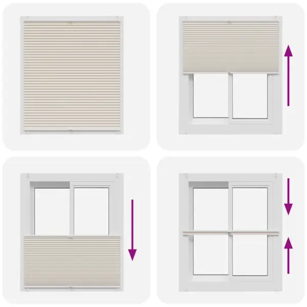 Plisseekardin kreemjas, 110 x 150 cm, kreppkangas, klambritega – 6