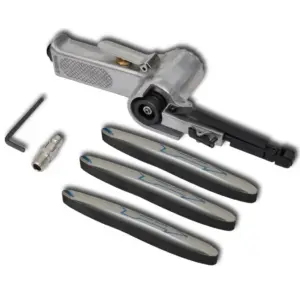 Pneumaatiline lintlihvija raskesti ligipääsetavatele kohtadele, 3 lihvimisrihmaga, lint 10 x 330 mm