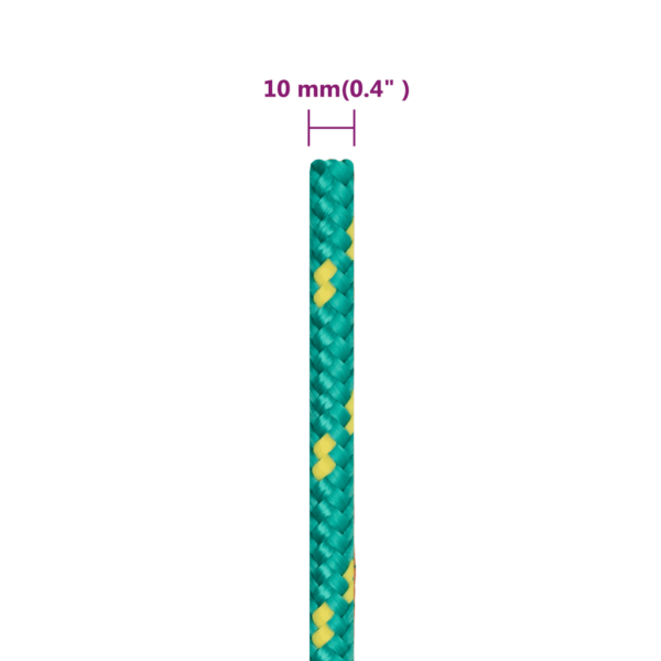 Polüpropüleenist paadiköis, roheline, 10 mm, 500 m – 6