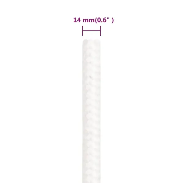 Polüpropüleenist paadiköis, täisvalge, 14 mm, 100 m – 6