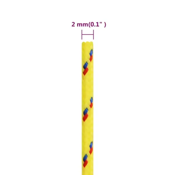 Polüpropüleenist paadiköis, kollane, 2 mm, 100 m – 6