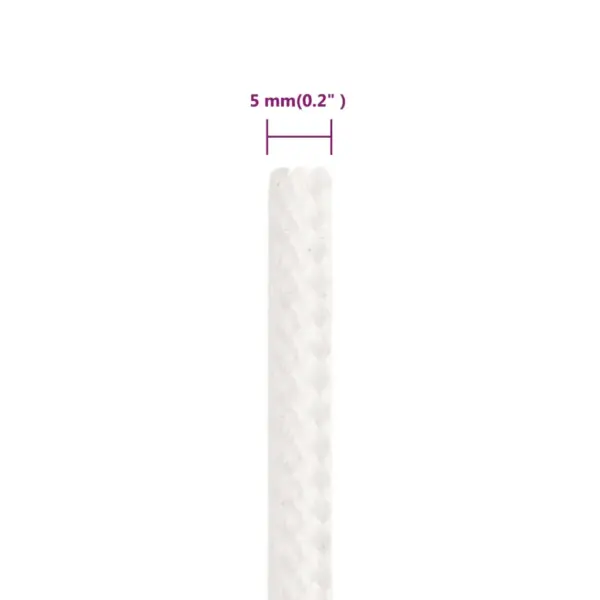 Polüpropüleenist paadiköis, täisvalge, 5 mm, 50 m – 6