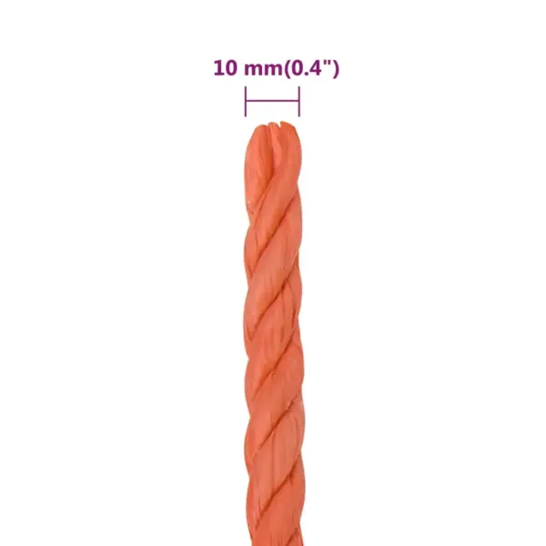 Polüpropüleenist töököis, oranž, 10 mm, 25 m – 6