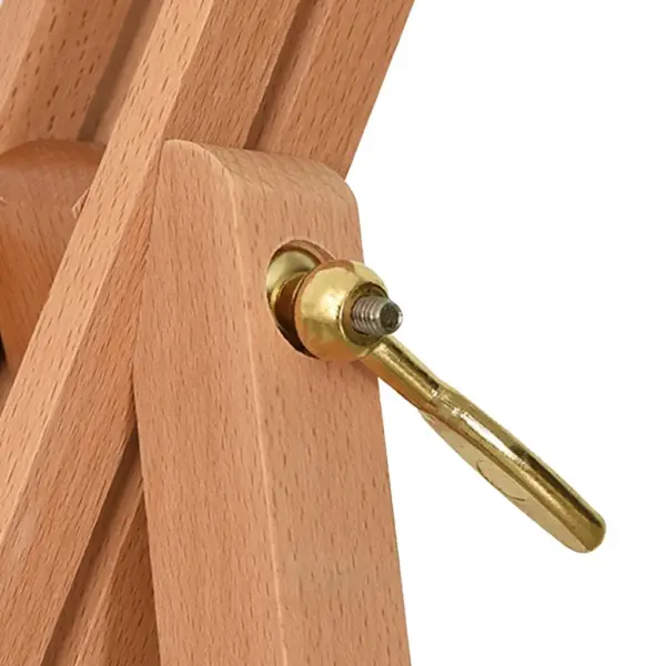 Pöökpuust kolmnurkne molbert, reguleeritav, 100 x 104 x 172 cm – 7