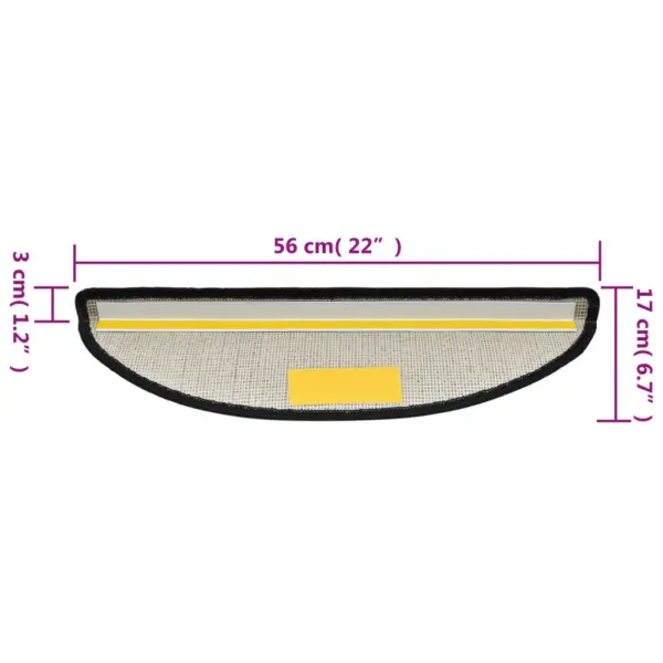Poolringikujulised trepimatid, 15 tk, antratsiithall, 56 x 17 x 3 cm – 8