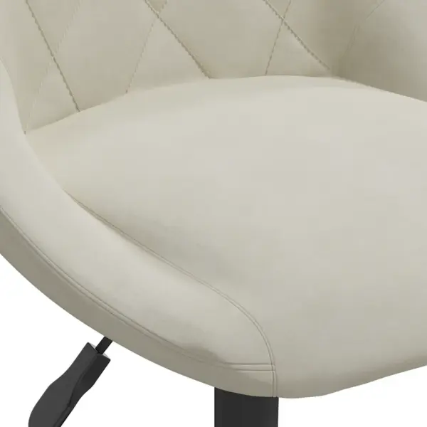 Pööratavad söögitoolid gaasitõstega, 2 tk, kreemjas samet – 8