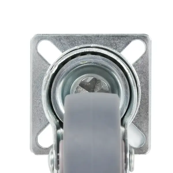 Pöörlevad mööblirattad plaatkinnitusega, hall termoplastiline kumm, 50 mm, 35 kg, 16 tk komplekt – 8