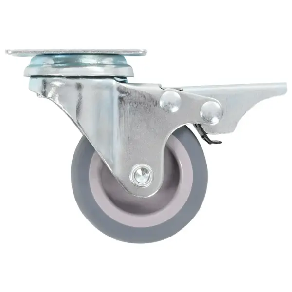 Pöörlevad TPR mööblirattad, pool piduritega, 50 mm, 32 tk – 4