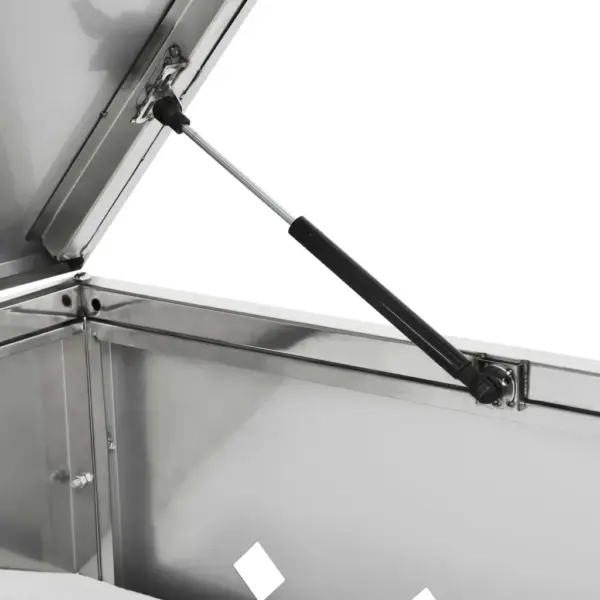 Roostevabast terasest prügikasti kuur ühele kuni 240 l ratastega prügikastile, hõbedane, 69 x 77,5 x 115 cm – 7