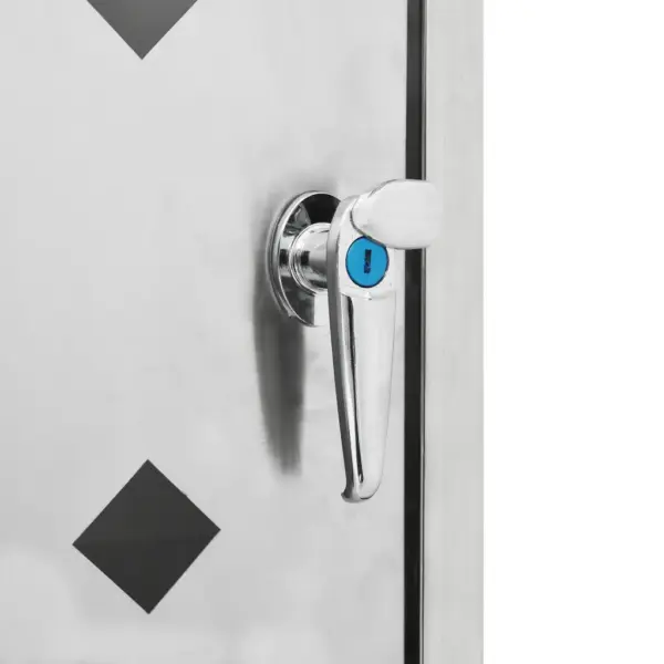 Roostevabast terasest prügikasti kuur ühele kuni 240 l ratastega prügikastile, hõbedane, 69 x 77,5 x 115 cm – 8