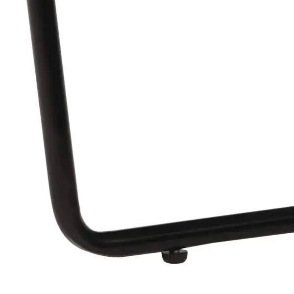 Ringikujuline pruun puhketool ehtsast kitsenahast ja terasraamiga, 69 x 69 x 69 cm – 7