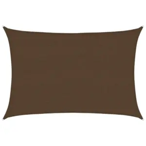 Ristkülikukujuline päikesepuri pruun, HDPE, 2,5 x 4 m, 160 g/m²