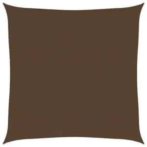 Kandiline päikesepuri pruunist HDPE-st, 7 x 7 m, 160 g/m²